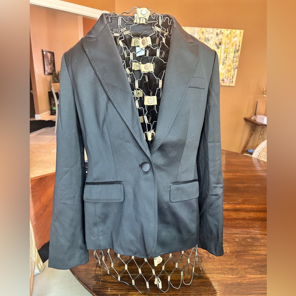 J Crew Black Blazer Tailored Suit Jacket